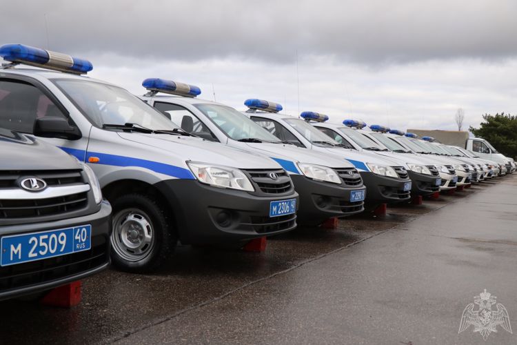 В Калуге прошел технический осмотр автотранспорта Росгвардии
