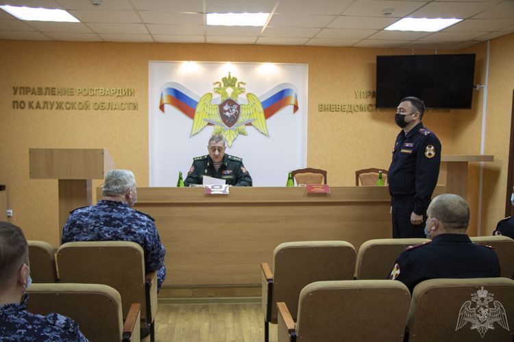 Личному составу Управления Росгвардии по Калужской области представили нового руководителя