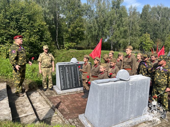 Росгвардия приняла участие в церемонии захоронения останков советских воинов, погибших в годы ВОВ в Калужской области