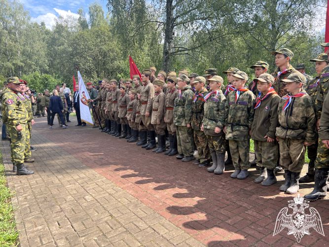 Росгвардия приняла участие в церемонии захоронения останков советских воинов, погибших в годы ВОВ в Калужской области