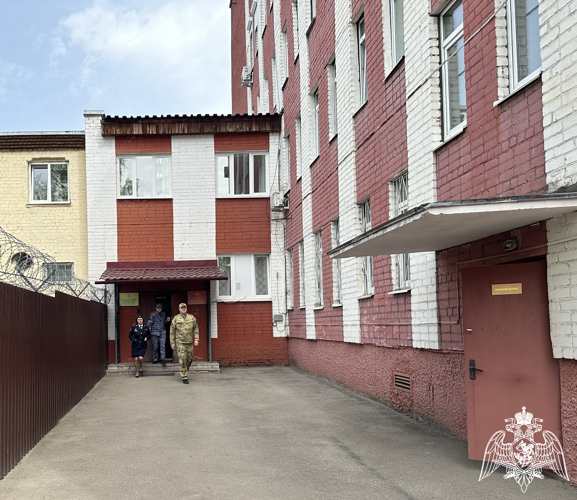 В Управлении Росгвардии по Калужской области прошла практическая тренировка по действиям личного состава в случае возникновения пожара