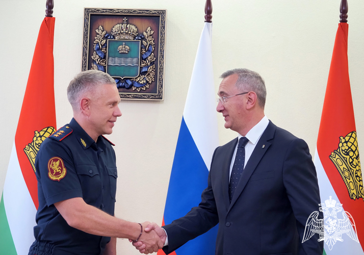 Заместитель директора Росгвардии генерал-полковник полиции Анатолий Маликов совершил рабочую поездку в Калужскую область