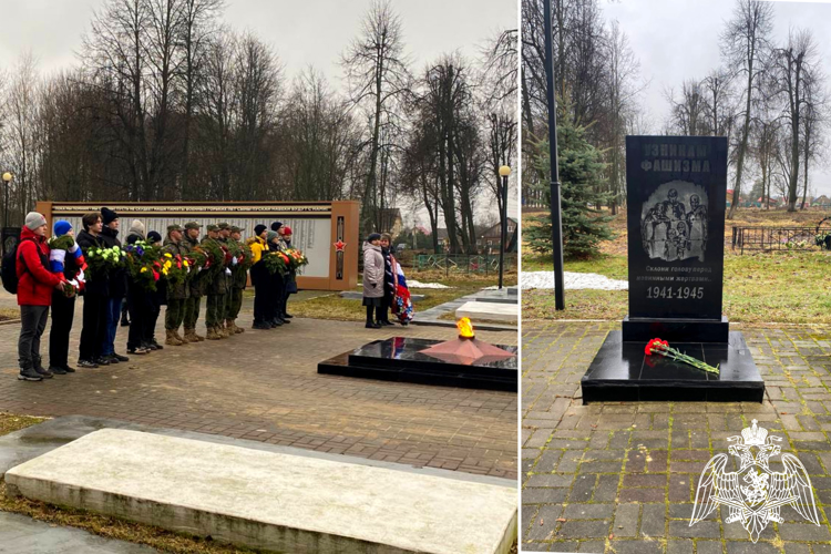 Росгвардейцы приняли участие в памятном митинге в Сухиничах
