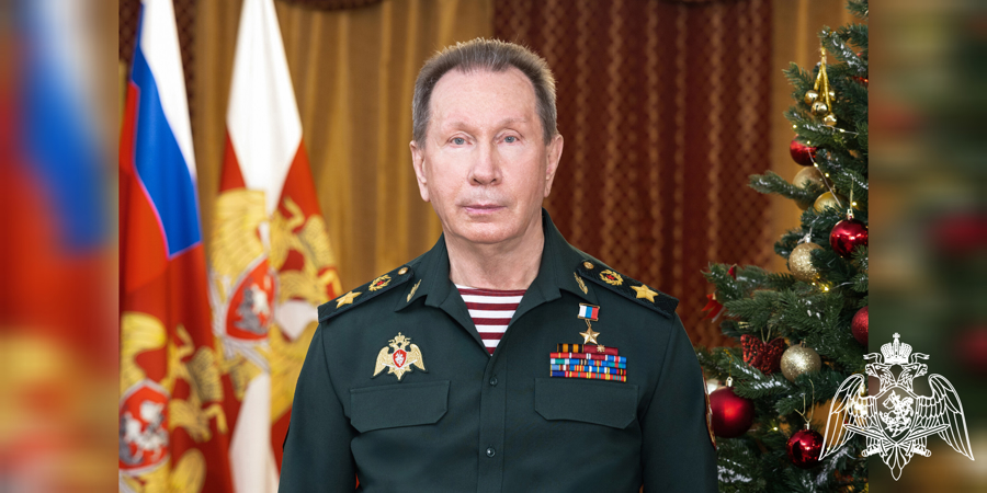 Директор Росгвардии Герой России генерал армии Виктор Золотов поздравил личный состав ведомства с наступающим Новым годом (видео)