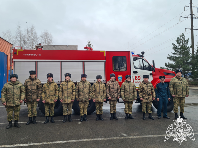 Учебно-методические сборы с подразделением ведомственной пожарной охраны Росгвардии прошли в Калуге