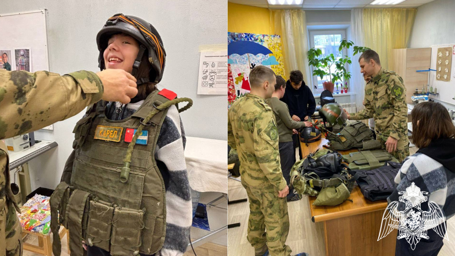 В Калуге сотрудники СОБР «Спутник» провели профориентационную встречу с воспитанниками детских мастерских