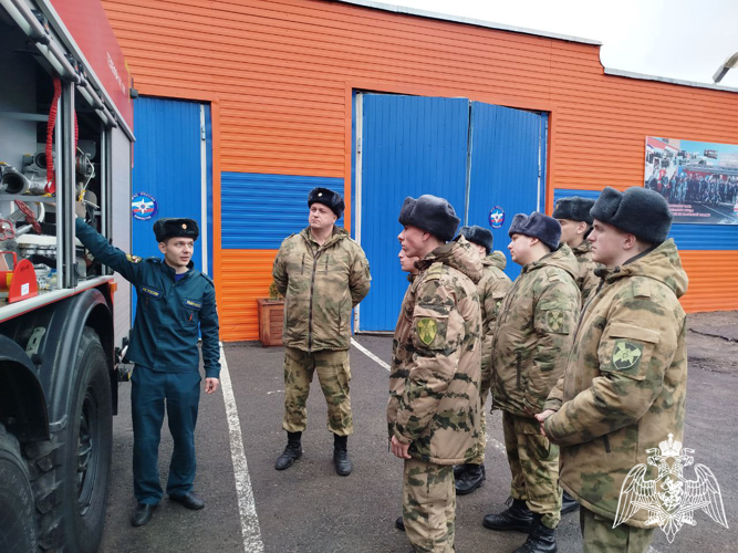 Учебно-методические сборы с подразделением ведомственной пожарной охраны Росгвардии прошли в Калуге