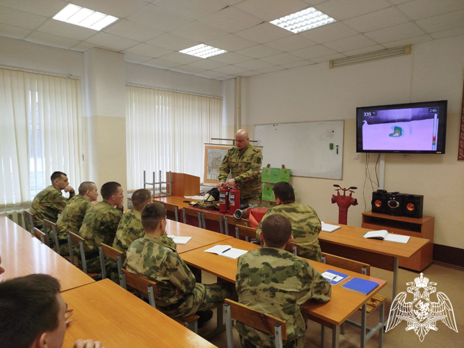 Учебно-методические сборы с подразделением ведомственной пожарной охраны Росгвардии прошли в Калуге