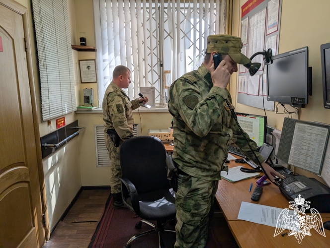 В Управлении Росгвардии по Калужской области и в Центре подготовки личного состава Центрального округа Росгвардии прошли тренировки по действиям личного состава в случае возникновения пожара