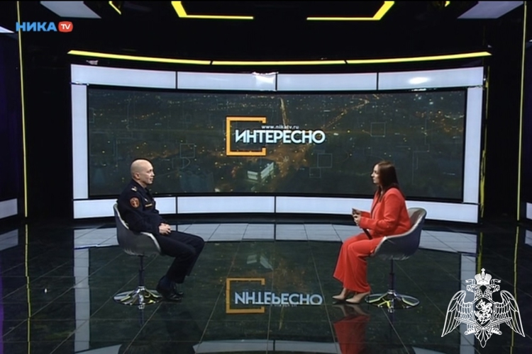 Росгвардия. 10 лет на страже. Врио начальника Управления Росгвардии по Калужской области Дмитрий Дандин стал гостем программы «Интересно» на телеканале «Ника ТВ» 