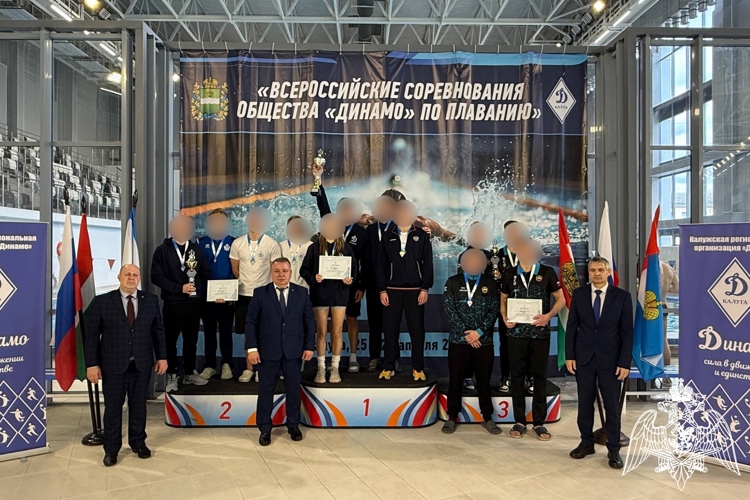 Команда Росгвардии одержала победу на Всероссийских соревнованиях общества «Динамо» по плаванию в Калуге