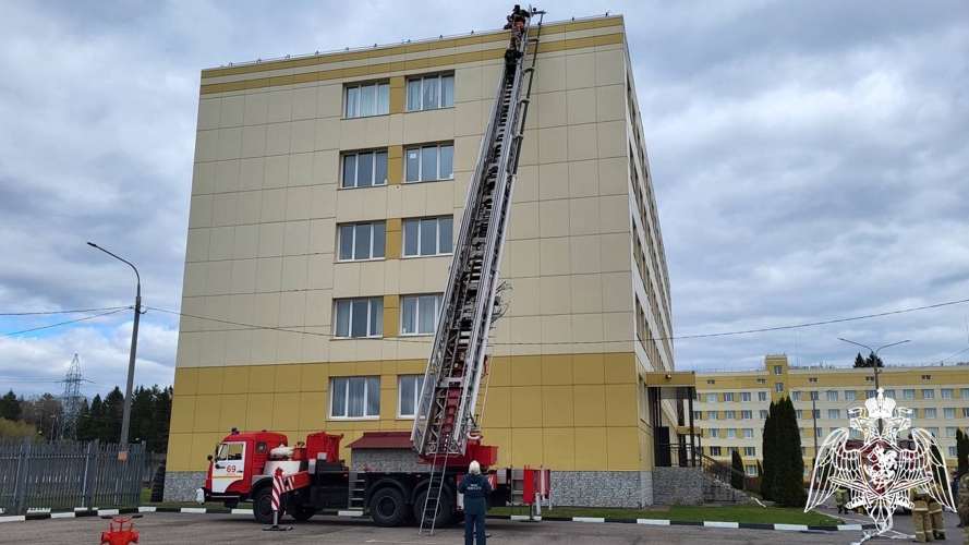 Противопожарная тренировка состоялась в Центре подготовки личного состава Центрального округа Росгвардии в Калуге