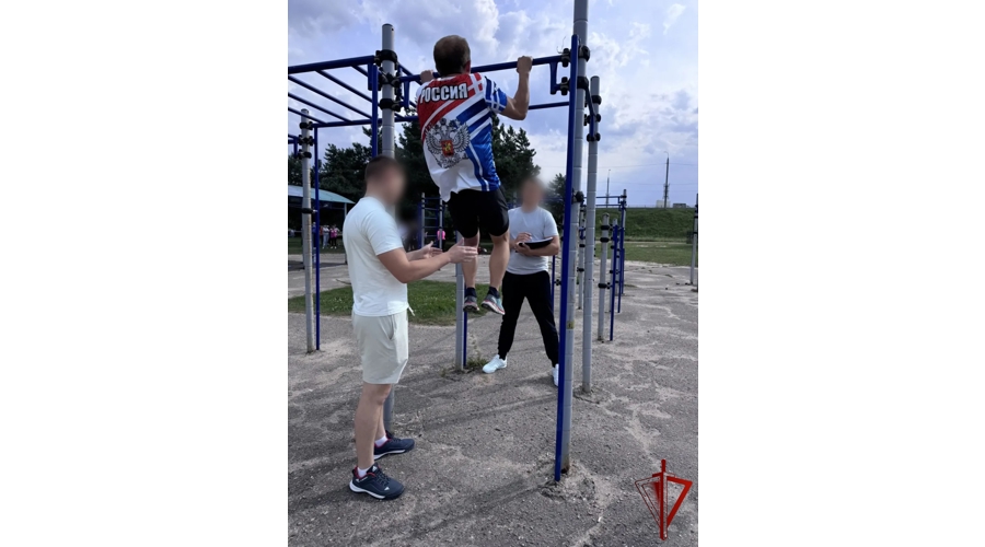 В Калуге в преддверии Дня физкультурника росгвардейцы провели спортивное мероприятие